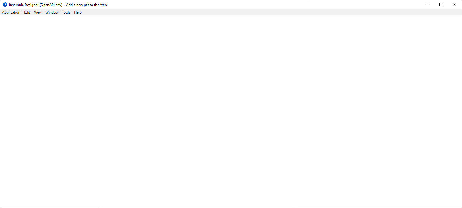 Final output, a white screen. Notice that the titlebar remains